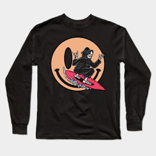 Surfing and skull Long Sleeve T-Shirt